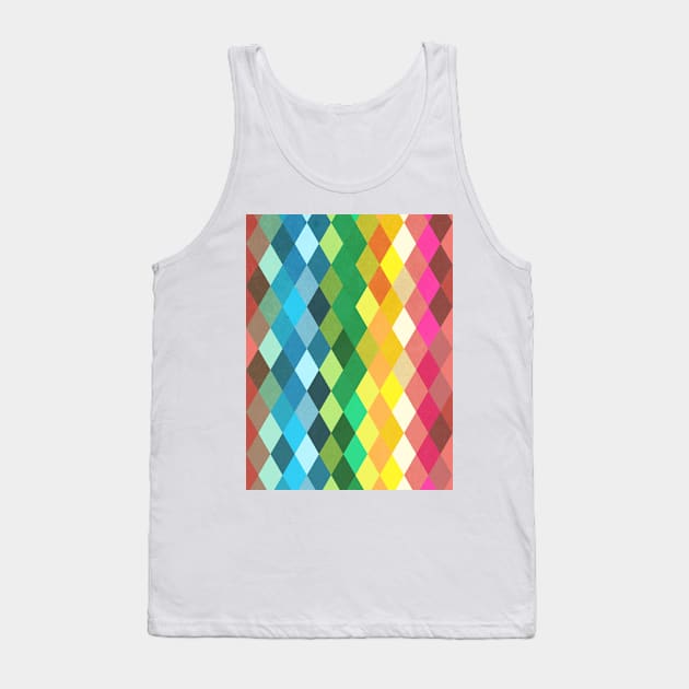 Diamond Color Spectrum Pattern Tank Top by Tobe_Fonseca